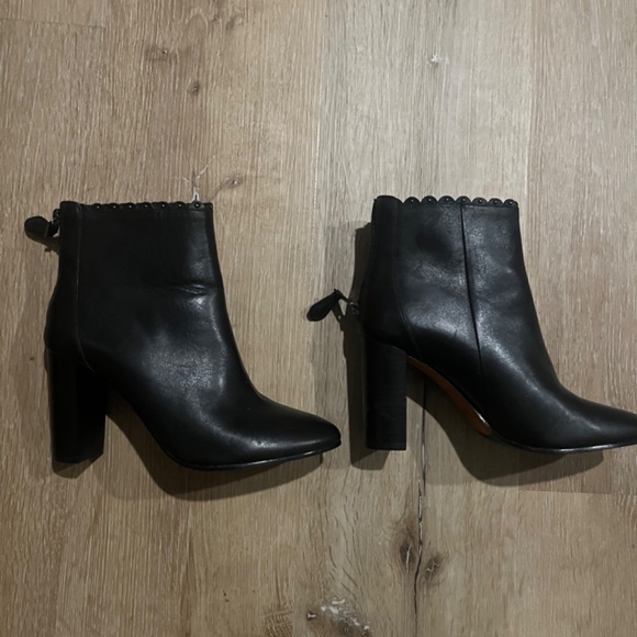 Black Coach Ankle Boots Sz 6 - Picture 4 of 4